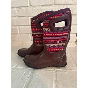 Bogs Waterproof Pink Boot Youth Size 1